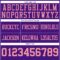 Purple0882-3 Custom Purple Medium Pink Authentic Football Jersey