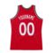 Custom Red White-Black Authentic Throwback Basketball Jersey