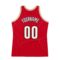Custom Red White-Old Gold Authentic Throwback Basketball Jersey