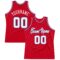 Custom Red White-Royal Authentic Throwback Basketball Jersey