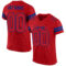 Red0279 Custom Red Red-Royal Mesh Authentic Football Jersey