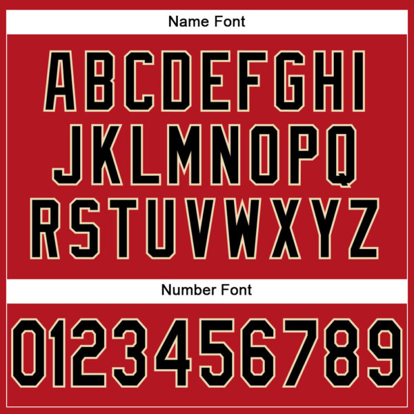 Custom Red Black-Cream Mesh Authentic Football Jersey