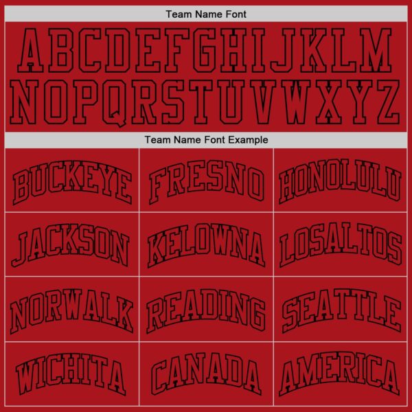 Custom Red Red-Black Authentic Throwback Basketball Jersey