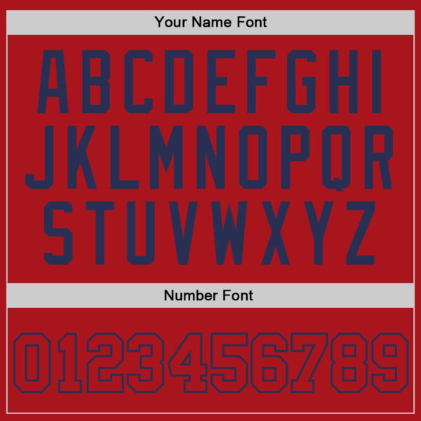 Custom Red Red-Navy Authentic Throwback Basketball Jersey