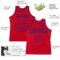 Custom Red Red-Royal Authentic Throwback Basketball Jersey