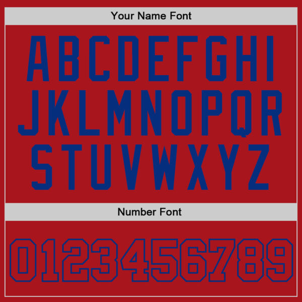 Custom Red Red-Royal Authentic Throwback Basketball Jersey