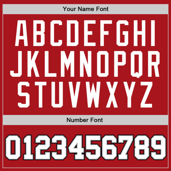 Custom Red White-Black Authentic Throwback Basketball Jersey