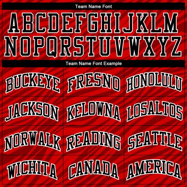 Custom Red Black-White Round Neck Sublimation Basketball Suit Jersey