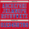 Custom Red Royal-White Mesh Authentic Football Jersey