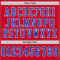 Red0495-3 Custom Red Royal-White Mesh Authentic Football Jersey