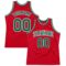 Custom Red Kelly Green-White Authentic Throwback Basketball Jersey