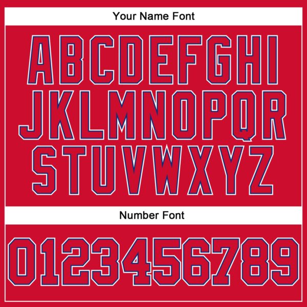 Custom Red Red-Royal Authentic Throwback Basketball Jersey