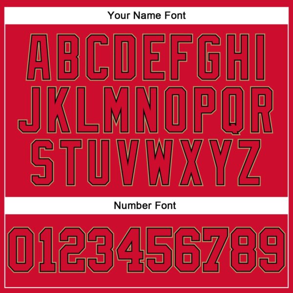 Custom Red Red Black-Old Gold Authentic Throwback Basketball Jersey