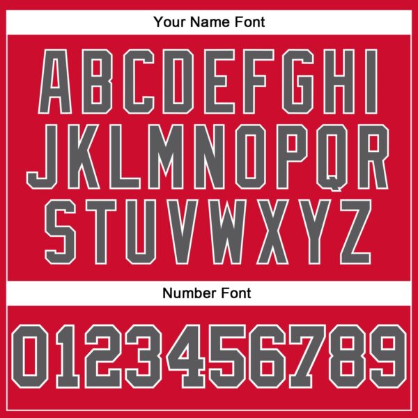 Custom Red Steel Gray-Black Authentic Throwback Basketball Jersey