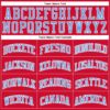 Custom Red Light Blue-White Authentic Throwback Basketball Jersey
