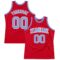 Custom Red Light Blue-White Authentic Throwback Basketball Jersey