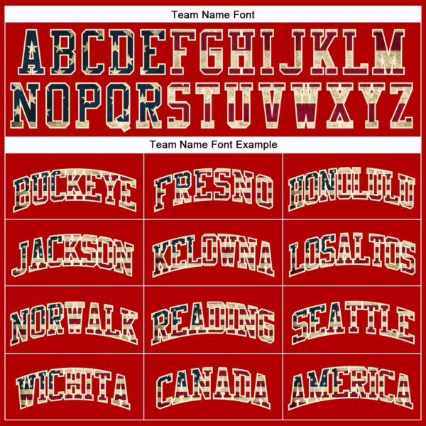 Custom Red Vintage USA Flag-Cream Authentic Throwback Basketball Jersey