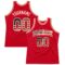 Custom Red Vintage USA Flag-Cream Authentic Throwback Basketball Jersey