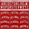 Custom Red Black Pinstripe White-Black Authentic Basketball Jersey