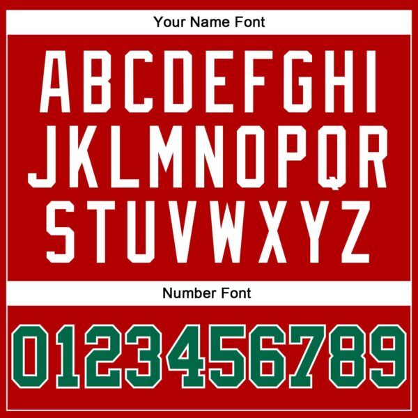 Custom Red White Pinstripe Kelly Green-White Authentic Basketball Jersey