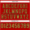 Custom Red Old Gold-Black Mesh Authentic Football Jersey