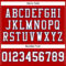Custom Red White-Navy Mesh Authentic Football Jersey