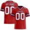 Red0666 Custom Red White-Navy Authentic Football Jersey