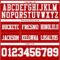 Custom Red White-Gray Authentic Football Jersey