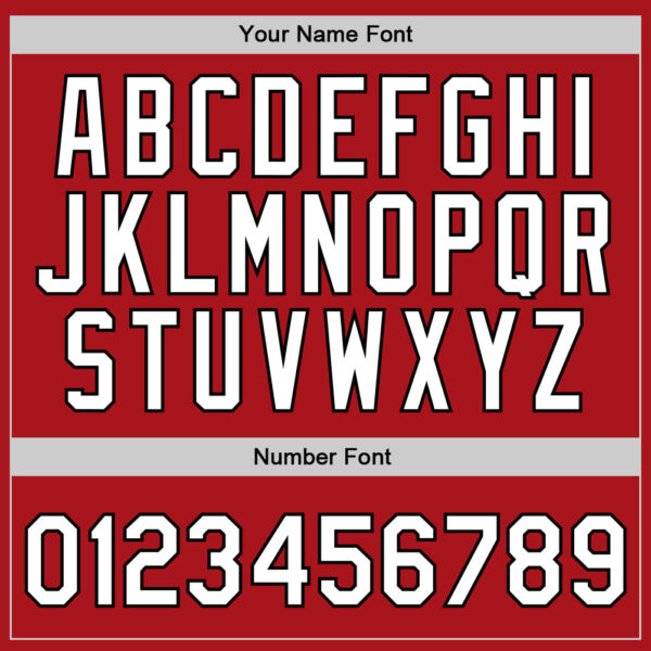 Custom Red White-Black Authentic Throwback Basketball Jersey