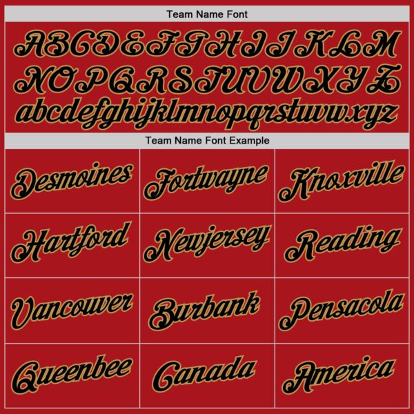 Custom Red Black-Old Gold Authentic Throwback Basketball Jersey