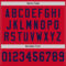 Red0783-3 Custom Red Navy Mesh Authentic Throwback Football Jersey