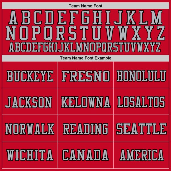 Custom Red Gray-Black Mesh Authentic Football Jersey