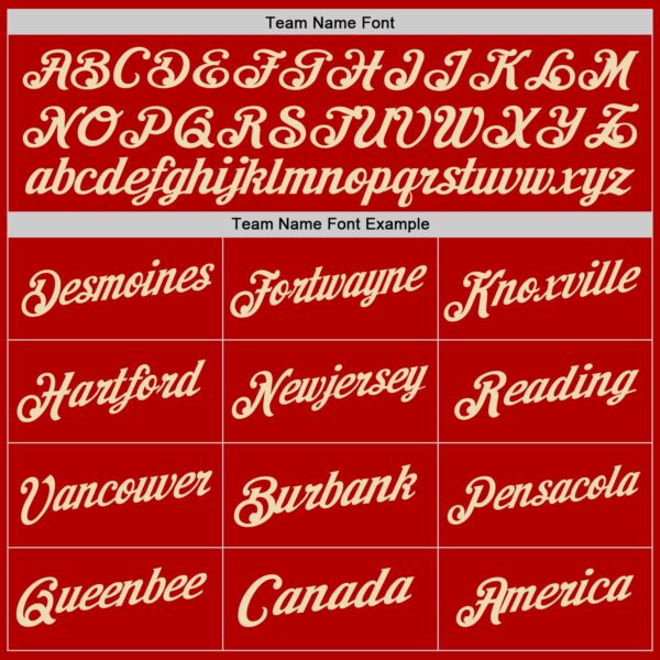 Custom Red Cream Authentic Throwback Basketball Jersey