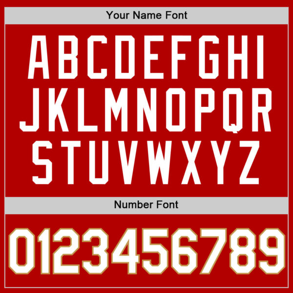 Custom Red White-Old Gold Authentic Throwback Basketball Jersey