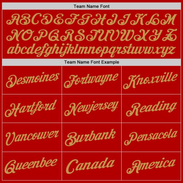 Custom Red Old Gold-Black Authentic Throwback Basketball Jersey