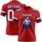 Red0887-1 Custom Red White-Royal Authentic Football Jersey