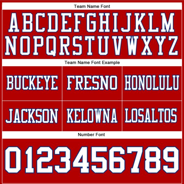 Custom Red White-Royal Authentic Football Jersey