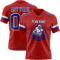 Red0888-1 Custom Red Royal-White Authentic Football Jersey