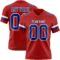 Red0888 Custom Red Royal-White Authentic Football Jersey