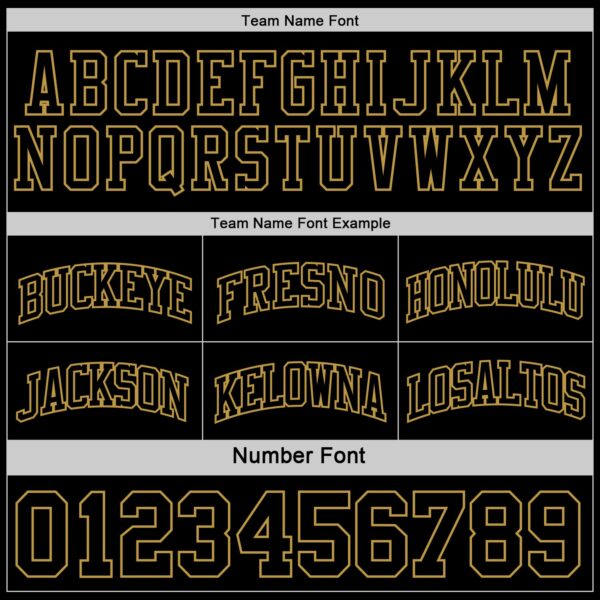 Custom Reversible Black Old Gold Double Side Sublimation Basketball Suit Jersey