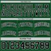 Custom Reversible Black Green-White Double Side Sublimation Basketball Suit Jersey