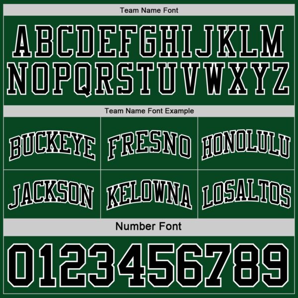 Custom Reversible Black Green-White Double Side Sublimation Basketball Suit Jersey