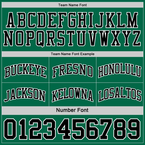 Custom Reversible Black Kelly Green-White Double Side Sublimation Basketball Suit Jersey