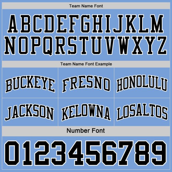 Custom Reversible Black White-Light Blue Double Side Sublimation Basketball Suit Jersey