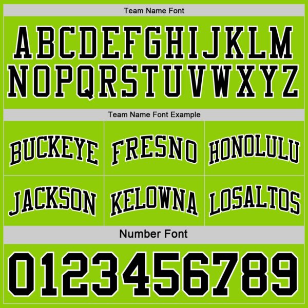 Custom Reversible Black Neon Green-White Double Side Sublimation Basketball Suit Jersey