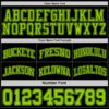 Custom Reversible Black Neon Green Double Side Sublimation Basketball Suit Jersey