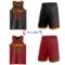 Custom Reversible Black Maroon-Gold Double Side Sublimation Basketball Suit Jersey