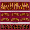Custom Reversible Black Maroon-Gold Double Side Sublimation Basketball Suit Jersey