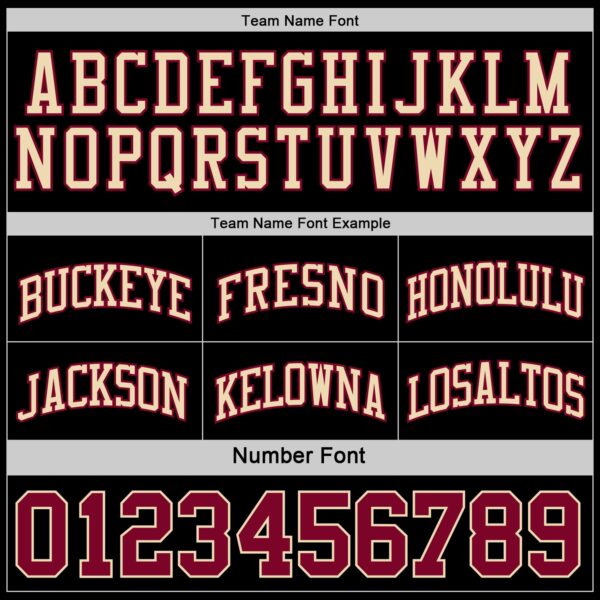 Custom Reversible Black Maroon-Cream Double Side Sublimation Basketball Suit Jersey