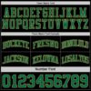 Custom Reversible Black Kelly Green-Old Gold Double Side Sublimation Basketball Suit Jersey
